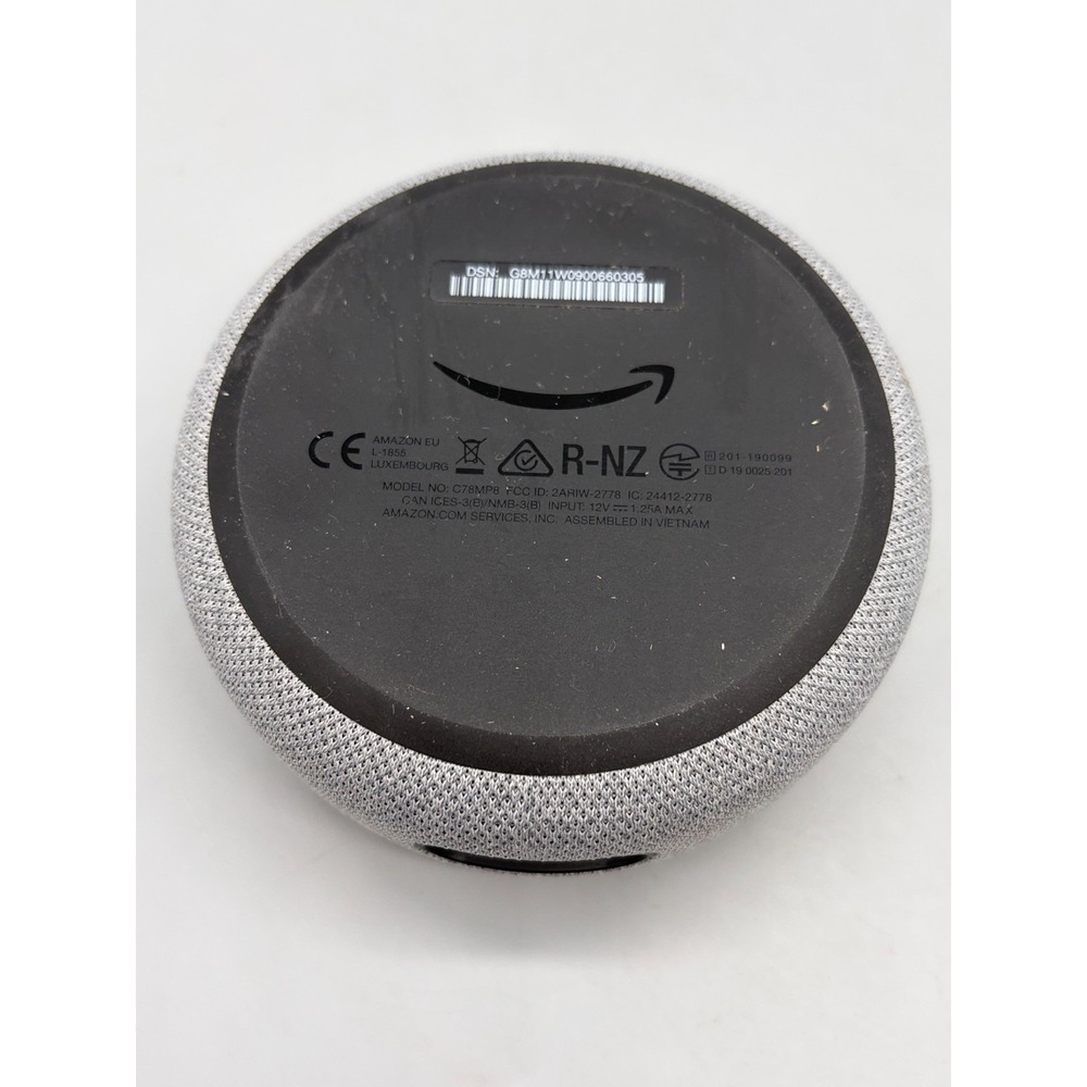 Amazon Echo Dot (3rd Generation) Smart Speaker & Power Cord - Gray - Tested - Picture 6 of 6